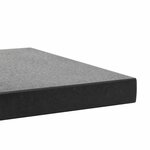 vidaXL Socle de parasol Granite 28 5 kg Carré Noir