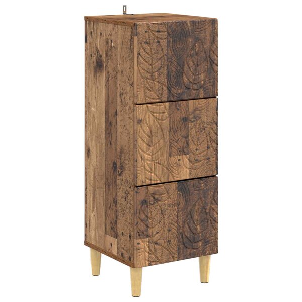vidaXL Armoire à tiroirs Bois ancien 33 x 34 5 x 90 cm