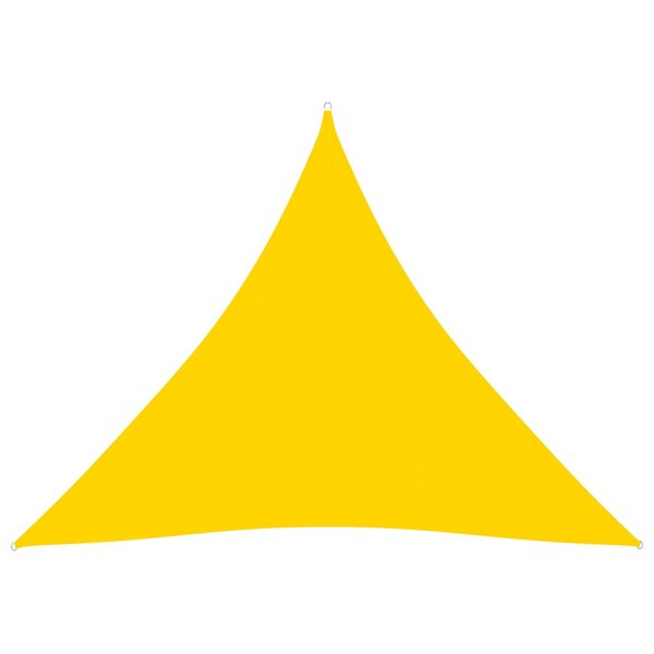 vidaXL Voile de parasol Tissu Oxford triangulaire 4x4x4 m Jaune