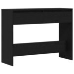 vidaXL Table console Chêne noir 100 x 35 x 76 5 cm Bois d'ingénierie