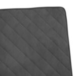 vidaXL Chaise cantilever Gris foncé Velours