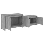 vidaXL Meuble TV Sonoma gris 146 5x35x50 cm Bois d'ingénierie
