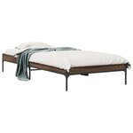 vidaXL Cadre de lit sans matelas chêne marron 90x200 cm