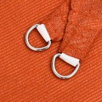vidaXL Voile d'ombrage 160 g/m² triangulaire orange 2 5x2 5x3 5 m PEHD