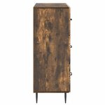 vidaXL Armoire à tiroirs Chêne fumé 66 x 34 5 x 89 5 cm