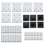 vidaXL Ensemble de panneau de clôture WPC 872x146 cm Marron