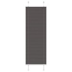 vidaXL Store plissé noir 45x100 cm largeur du tissu 44 4 cm polyester