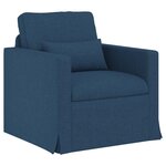 vidaXL Canapé 2 Pièces Bleu 158 x 78 x 80 cm tissu