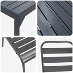 vidaXL Ensemble de salle à manger pour jardin 11 Pièces Anthracite Acier
