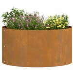 vidaXL Cache-pot de jardin Marron 40 x 40 x 20 cm