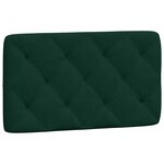 vidaXL Cadre de lit sans matelas vert foncé 90x200 cm velours
