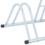 vidaXL Support de vélo au sol autoportant pour 6 vélos acier galvanisé
