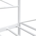 vidaXL Lit de jour sans matelas blanc 100x190 cm acier