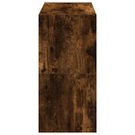 vidaXL Étagères à chaussures 2 Pièces empilable chêne fumé 60x30x30 5 cm