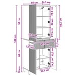 vidaXL Ensemble de Meubles 2 Pièces 66 x 34 5 x 90 cm Bois d'ingénierie