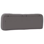 vidaXL Coussin de tête de lit gris 160 cm similicuir