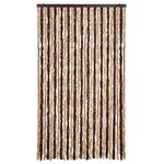 vidaXL Moustiquaire beige et marron clair 118x220 cm chenille
