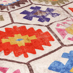 vidaXL Tapis lavable multicolore 120x180 cm antidérapant