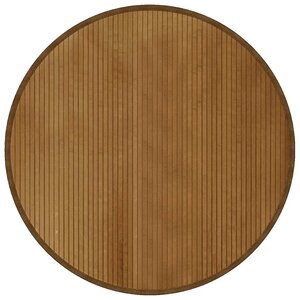 vidaXL Tapis rond marron 100 cm bambou