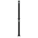 vidaXL Douche solaire extérieure Noir 217 cm PVC et aluminium