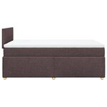 vidaXL Sommier à lattes de lit avec matelas Marron foncé 120x200 cm