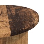 vidaXL Table d'appoint avec stockage 2 Pièces Bois ancien Ø 39 x 38 cm