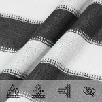 vidaXL Voile d'ombre Anthracite et blanc 2 x 2 m HDPE