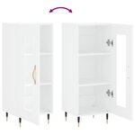 vidaXL Buffet blanc 34 5x34x90 cm bois d'ingénierie