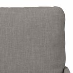 vidaXL Canapés avec coussin 110cm Taupe Contreplaqué