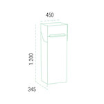 Boîte à colis en acier  Multipack Double EP3154  fenêtre et  2 portes  Noir