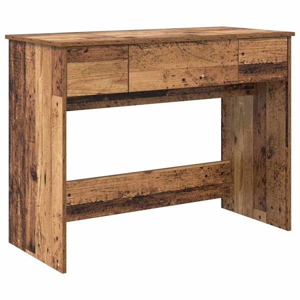 vidaXL Table de Toilette avec tiroir Bois ancien 100 x 45 x 76 cm