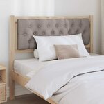 vidaXL Tête de lit Autre Marron et taupe 100 cm Bois massif en pin