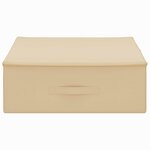 vidaXL Boîte de rangement 6 Pièces Crème 90 x 48 x 15 cm Tissu intissé