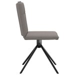 vidaXL Chaises à manger lot de 2 taupe tissu