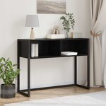 vidaXL Table d'appoint Chêne noir 100 x 36 x 75 cm Bois d'ingénierie