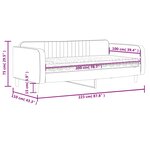 vidaXL Lit de jour avec matelas jaune 100x200 cm velours