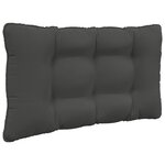 vidaXL Coussin de canapé d'extérieur 2 Pièces Anthracite Polyester
