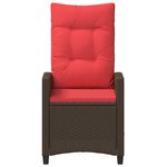 vidaXL Chaise de jardin inclinable 56 x 60 x 112 cm acier