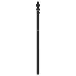 vidaXL Tête de lit métal noir 120 cm