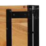 vidaXL Tête de lit 180 cm bois massif d'acacia et fer