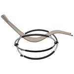 vidaXL Chaise longue pour enfants Acier Taupe