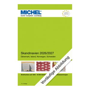 Catalogue de cotation Michel timbres de Scandinavie 2025-2026.
