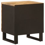 vidaXL Cabinet de chevet 2 Pièces Marron 40 x 33 x 46 cm
