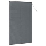 vidaXL Store de Fenêtre Gris foncé 135 x 220 cm Aluminium