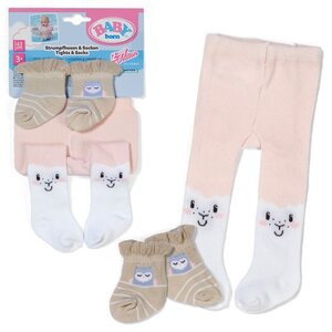 Zapf Creation 838884 - BABY born - Chaussettes et collants Moutons pour poupée de 43 cm