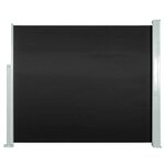 vidaXL Auvent latéral rétractable 120 x 300 cm Noir