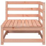 vidaXL Canapé de jardin avec repose-pieds 2 places bois massif douglas