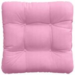 vidaXL Coussins de siège 4 Pièces Rose 40 x 40 x 12 cm tissu