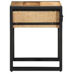 Table d'appoint vidaXL 40x40x50 cm en bois de manguier massif