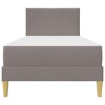 vidaXL Cadre de lit Taupe 90 x 190 cm Polyester
